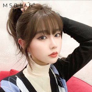 空气刘海假发递针