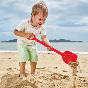 hape儿童沙滩玩具大铲子1-2-6岁大号男女孩 海边挖沙玩沙工具加厚