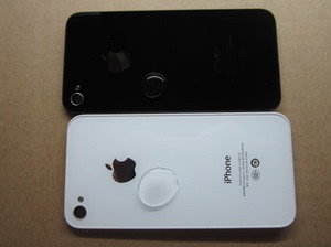 适合苹果4代/4s原装拆机后盖 iphone4s手机后壳 钢化玻璃电池背壳