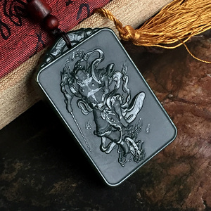 和田玉王灵官吊坠道家饰品招财转运挂件护身符镇邪压煞护身符