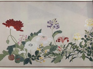 仿古书画 钱维城 万有同春图 工笔花鸟国画长卷 宣纸绢布微喷复制