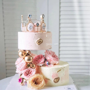 双层创意网红悬浮生日蛋糕女生情侣北京西安郑州广州上海同城配送