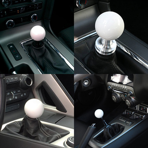 球形汽车改装排挡头全白纯白纯色排挡头 挡把头个性改装排挡头球