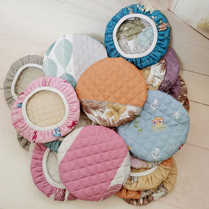 4716人付款淘宝沙发凳套罩弹力全包布艺小圆凳子方凳子坐垫皮墩换鞋凳