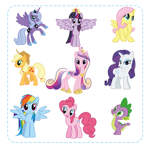 小马宝莉pony月亮公主宇宙公主遮挡划痕反光汽车摩托车电动车贴纸