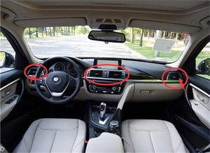 适宝马16-17款3系316li320仪表台空调出风口328li通风335面板面框