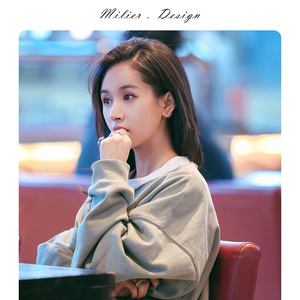 怦然心动王子文综艺同款灰色卫衣外套女衣服网红搭配春装上衣套装