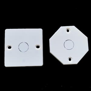 86型pvc开关盒盖子灯头盒八角盖板 方形线盒开关插座底盒接线盒