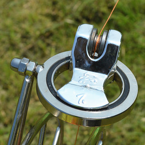 风筝轮万向轮360度过线器手握合金背带轮配件不锈钢双导线器线轮