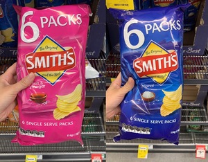 预 ,售澳洲smiths史密斯薯片经典海盐醋味薯格好吃不胖零食114g