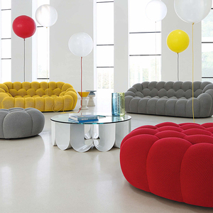 罗奇宝布艺沙发客厅弧形轻奢网红泡泡创意个性设计师泡芙别墅高端