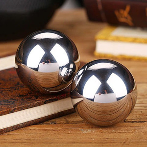 304轴承不锈钢球实心健身球中老年休闲保健球手玩按摩肌肉训练球