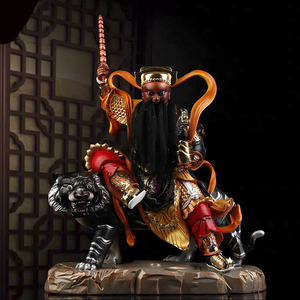 16寸武财神赵公明神像中路财神赵元帅居家镇宅武财神供奉招财摆件