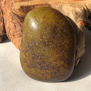 和田玉秋梨皮籽料原石手把件满皮独籽真皮新疆和田原籽玉石收藏