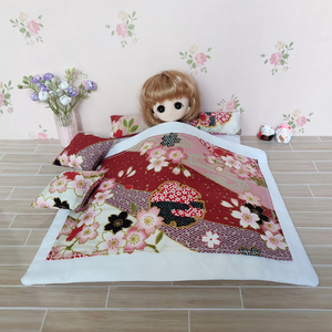 ob11娃娃床品12分bjd molly gsc日系和风被子枕头diy搭配床垫床铺
