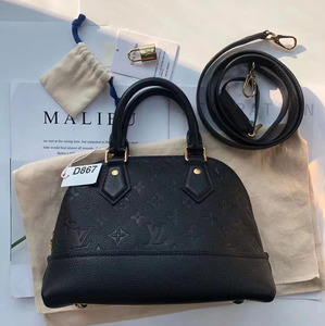 lv女包黑色压花