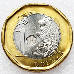 背面狮子图案的硬币图片