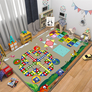 儿童房地毯客厅爬行垫游戏卧室飞行棋幼儿园满铺2024年新款大地垫