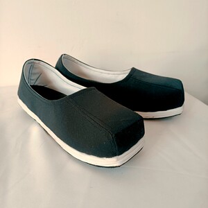 配汉服古装仿古布鞋方头黑色男生明制古风民族复古休闲布底手工鞋