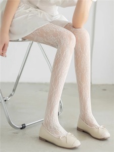 日本代购NOIH白丝袜纯欲镂空蕾丝连裤袜少女甜美芭蕾风白色打底袜