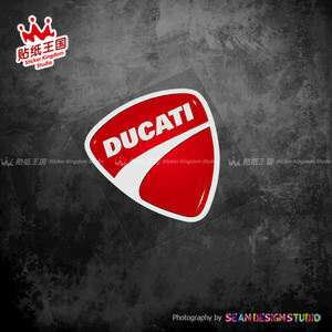 杜卡迪 Ducati V4 V2 街霸骇客车头贴纸仿3D摩托车装饰反光贴花19