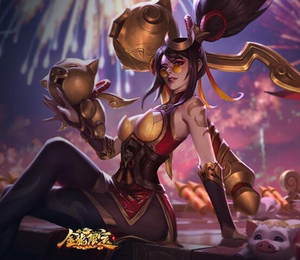 lol英雄联盟 暗夜猎手 猪年限定 烈焰美人至臻vn 薇恩 限定皮肤