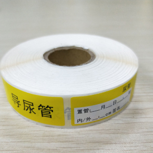 导尿管标签护理导管路医用标签定制医院管道标识贴纸不干胶定做