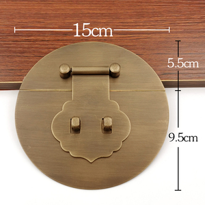 黄铜15cm素面箱扣樟木箱仿古箱子光板搭扣锁扣家具配件老式复古