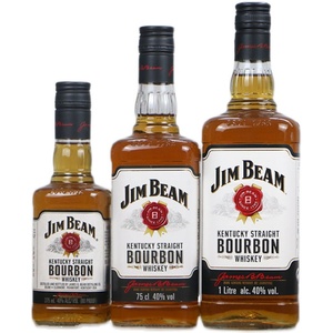 白占边波本威士忌 BOURBON WHISKEY Jim Beam 金宾波本威士忌洋酒