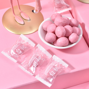 情人节蜜糖网红款高颜值七夕白桃糖散装日系糖果小零食少女心抖音