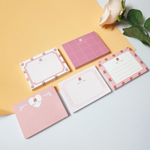 售罄无补 薄荷兔手帐 韩国nekotsuki轻复古月夜玫瑰便签纸 ins风