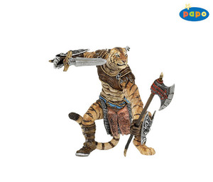 papo 法国专柜正品 虎战士 魔幻神话系列 半兽人 古代兵人 38954