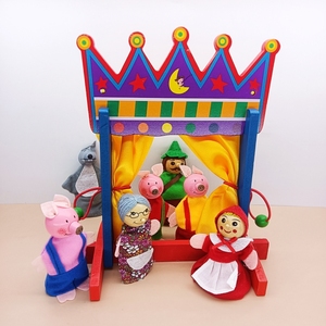 儿童手指玩偶剧场玩具幼儿园小班娃娃家角色区材料中班语言区投放