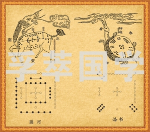 防水潮现代装饰画易经周易河图洛书龙马神龟图旺宅镇宅风水八卦