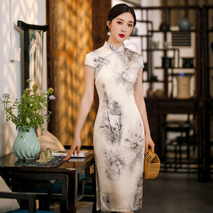 吉祥斋女装瑞蚨祥崔万志正品四小姐旗艦店娘子写旗袍张曼玉同款夏