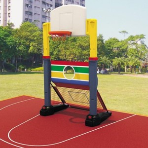儿童塑料篮球架 足球门组合移动篮球架足球门篮球架组合QTL