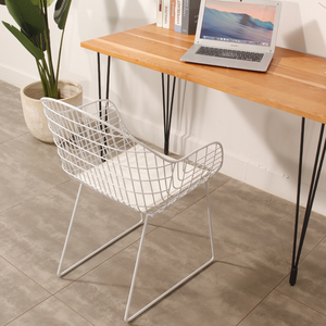 北欧缕空铁丝网椅铁艺个性餐椅休闲网红靠背简约椅咖啡厅金属椅子