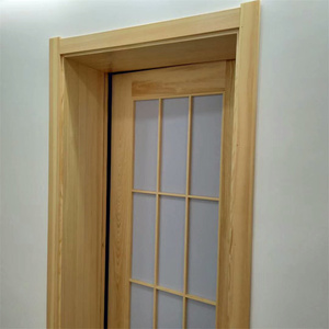 北京日式原木平开门平推门格子门实木复古料理店民宿隔断卫生间门