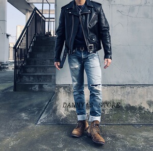 schott nyc 经典肖特机车夹克 schott 118阉牛皮 马龙白兰度 哈雷