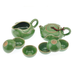 恒福茶具早期恒陶耀州窑青瓷复古风雅颂/首届茶具设计大赛获奖