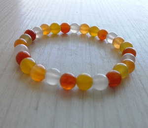 宝石光手串金丝玉圆珠手链冰种戈壁石冰光珠子手镯新疆真玉腕手链