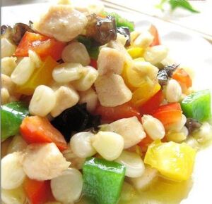加热即食蒸烩煮冷冻料理包速食包盖浇饭快餐简餐玉米鸡丁饭170克