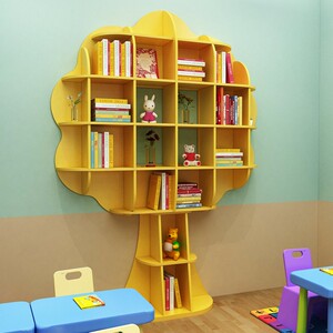 幼儿园绘本室书架