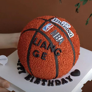 成都生日蛋糕配送网红男生男孩男士篮球灌篮高手主题动物奶油蛋糕