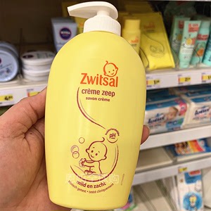 荷兰 Zwitsal 无泪无皂抗敏 宝宝婴儿童沐浴露洗发水二合一 250ml