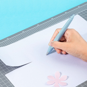 得力陶瓷刻刀学生手工陶瓷刀裁纸雕刻流线型儿童安全微缩刀头2103