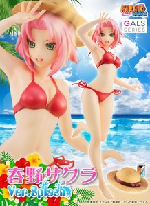 正版megahouse gals 火影忍者 splash 春野樱 泳装 水着 手办