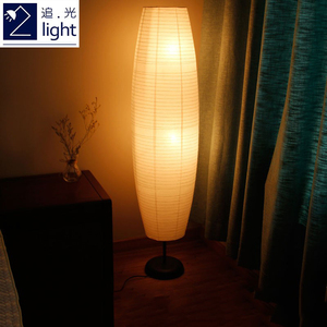 北欧欧式简约落地灯ins风客厅卧室书房创意个性轻奢LED纸立式灯罩