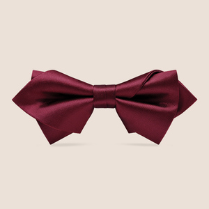 酒红色纯色高端领结男新郎结婚礼服婚礼伴郎晚会蝴蝶结男士英伦风