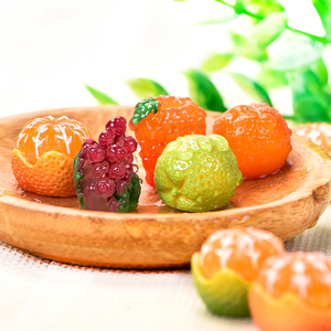 半皮橙桔橘子树莓葡萄仿真小水果多肉盆栽微景观摆件烘焙蛋糕装饰
